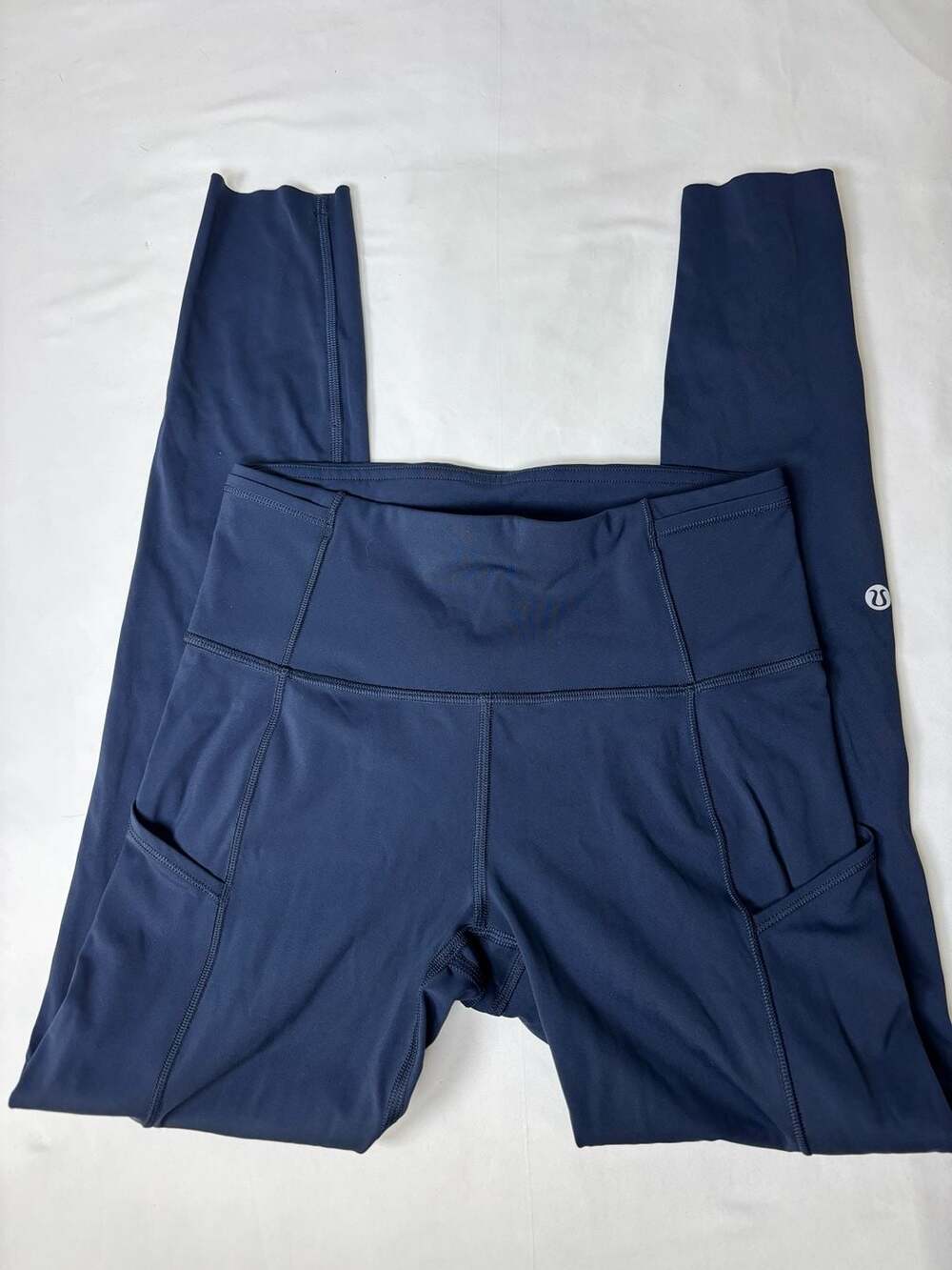 Lululemon Fast and Free Nulux High-Rise Pocket Leggings Navy Blue